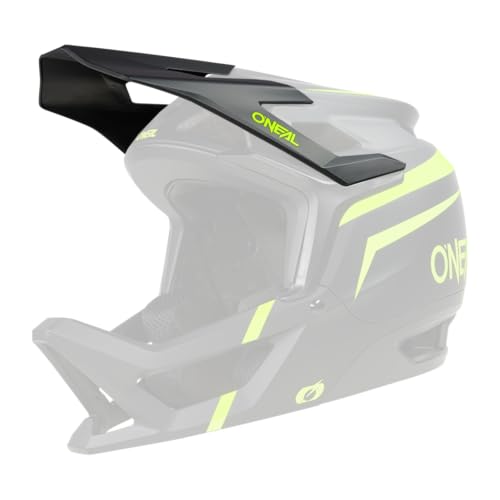 Ricambi Mountainbike MTB Motocross Visiera di ricambio per Casco TRANSITION FLASH V.23 di per V.23 Giallo Neon Nero