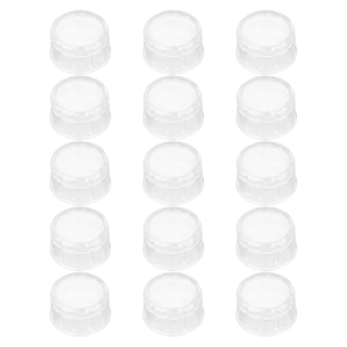HOMSFOU Tapas Reutilizables para Cocteleras 15 Unidades Tapas de Plástico para Vasos de Jugo y Té de Burbujas Antidesbordamiento para Preparar Bebidas en Casa