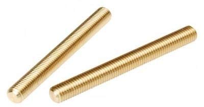 1/4-20 x 24 Solid Brass All Thread Threaded Rod Bar Studs