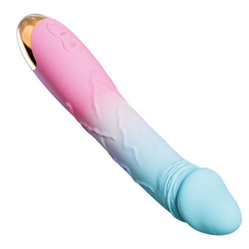 Image of 7.6 Inch Realistic Dildo Vibrator for Women, 10 Powerful Vibration Modes Clitoral G Spot Stimulation Pleasure,Waterproof Rose Adult Sex Toys for Women Couples
