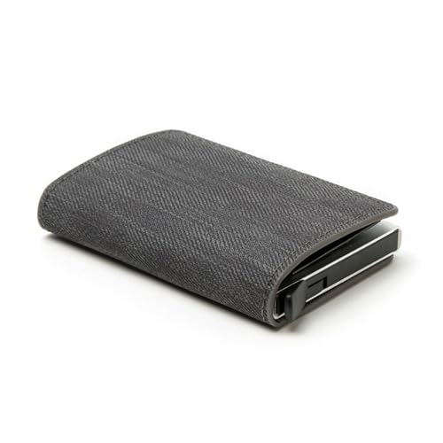 men's wallet Business ID Credit Card Holder Men Coin Leather Wallet Aluminium CardHolder Box with Money Clips Purse2
