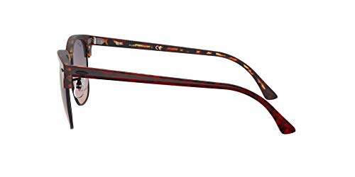 Image of Ray-Ban RB3016F Clubmaster Low Bridge Fit Square Sunglasses for Men for Women