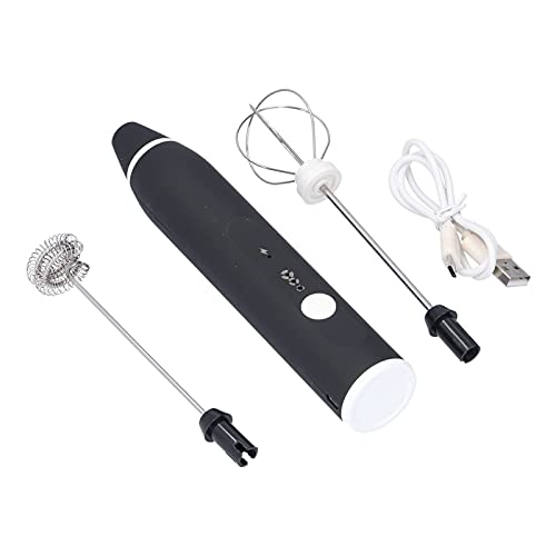 Xiasaba 3 Velocidad de leche recargable Ajustable Plazador de huevo Patalero de acero inoxidable portátil Ideal para acampar de vacaciones con cable de carga USB y ergonómico