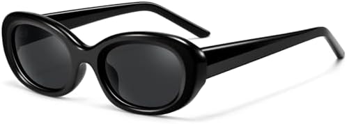 SUNGAIT Retro Oval Polarized Sunglasses for Women Narrow Trendy UV400 Protection SGT4036HH