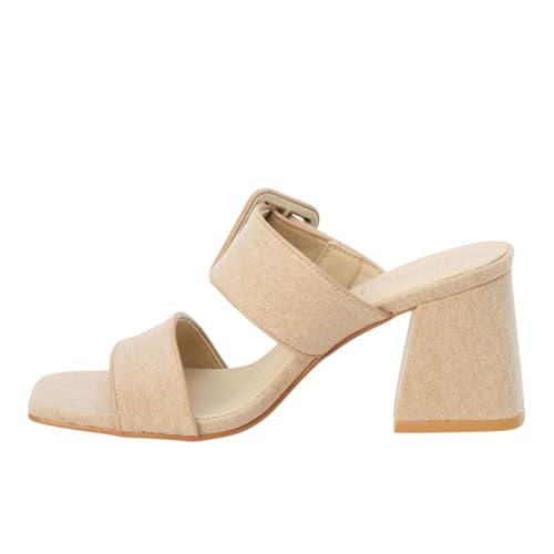 Image of BEACH by Matisse Womens Lucy Block Casual Sandals Casual High Heel 3 inch & Up