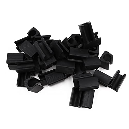 WANGCL 40 Pcs Nonslip Chair Sled Floor Protectors Chair Foot Rail Protectors Chair for Metal Chairs U Shape Foot Cap Fit Furniture Leg 14mm - Image 4