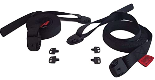 RatchetStrap.Com Spa Hot Tub Cover Adjustable Wind Straps Nexus Lock Black 12 Ft.