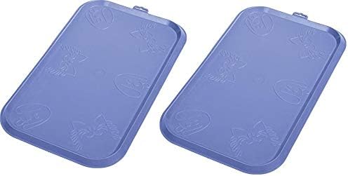 Van Ness 2 Pack of Dinner Mats, Large, Waterproof Plastic Bowl Mats for Dogs and Cats