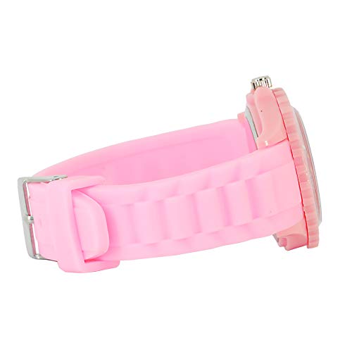 Montre en silicone rose TAPORT e2 avec cadran lisible pour passionnés