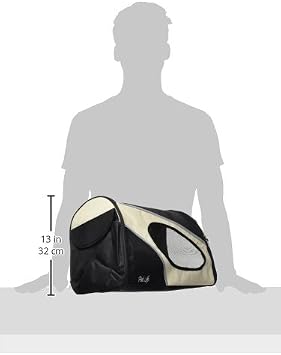 Pet Life 'Phenom-Air' Travel Collapsable Folding Airline Approved Cat and Dog Pet Carrier with Shoulder Straps and Pouch