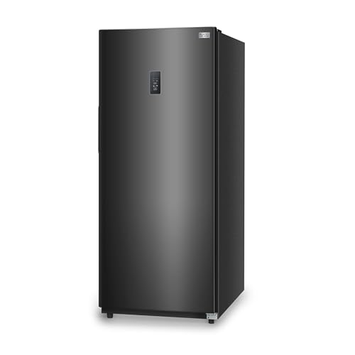 17 Cu. Ft. Convertible Freezer Refrigerator Upright Freezer with Glass Shelves ENERGY STAR rated Frost Free BUC1700XB Black