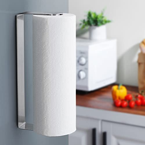 Magnetic Paper Towel Holder - Kegii Strong Magnetic Paper Towel Roll Holder For Refrigerators Rvs Grills Toolbox Stainless Steel Silver #TOP3