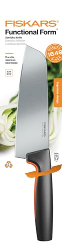Couteau Santoku Fiskars Functional Form en acier japonais de 29 cm durable - 6