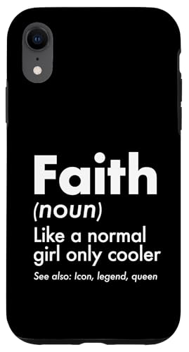 Faith Like A Normal Girl Only Cooler Queen ���O �X�}�z�P�[�X iPhone XR �p