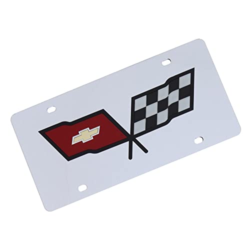 Eurosport Daytona Laser Tag License Plate for Corvette C3 (Chrome)