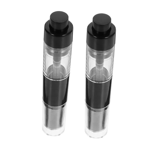 NOLITOY 2個伸縮式パウダーメイクブラシ 旅行用ファンデーションブラシ プレストパウダー対応 ハイライト ブレンド コンシーラーにも 非刺激性ソフト毛