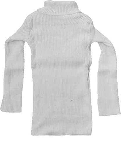 Image of Kids Boys & Girls Woolen Warm Polo High Neck Top Full Sleeves T-Shirt /Inner /Skivvy for Winter (Pack of 2)