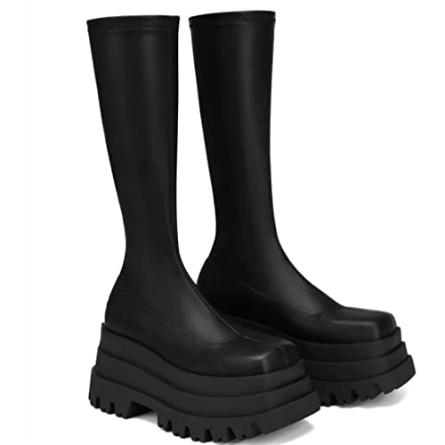 Womens Boots Women's Shoes Knee-high Boots Punk Platform Platform Dress Party Casual Women's Booties Platform Boots