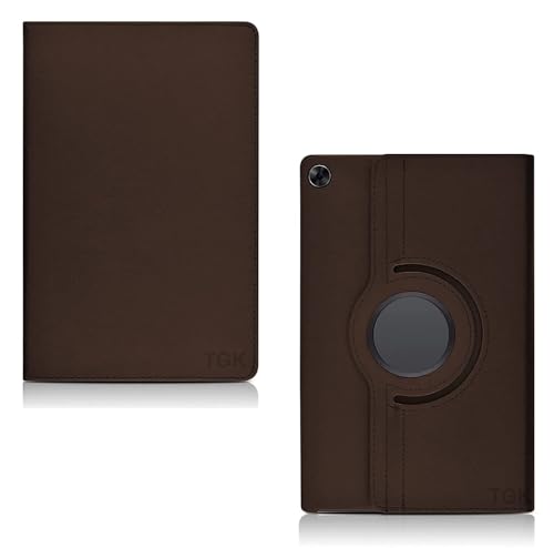 Image of Flip Cover for Realme Pad 10.4 inch Tablet 360 Degree Rotating Stand Case Cover (Brown)