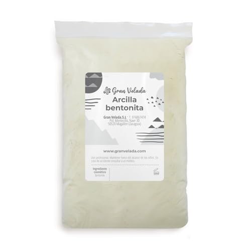 Arcilla Bentonita Sódica Activada 500g | Absorción purificante para mascarillas y jabones caseros. Ideal para pieles grasas y acneicas. Descubre su poder hidratante y regulador de grasa