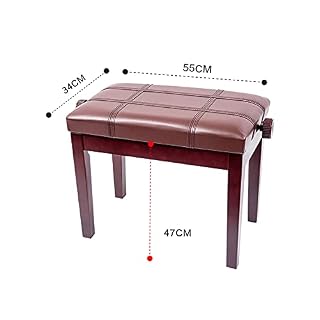 TEmkin Banc de Piano réglable en Hauteur, Tabouret de Piano Solo avec Coussin en Cuir Respirant et imperméable, 55 x 34 x 47-57 cm - Les Beatles, Paul McCartney, John Lennon, RIngo Starr, George Harrison TEmkin Banc de Piano réglable en Hauteur, Tabouret de Piano Solo avec Coussin en Cuir Respirant et imperméable, 55 x 34 x 47-57 cm – Image 7