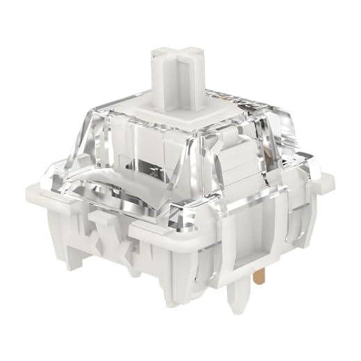 Zjmehty Gateron G Pro 3.0 White Switches for Mechanical Keyboard,5-Pin 38gf Linear/Pre Lubed/Pin Stronger/Silent/RGB Switches(36pcs,White,5-Pin)