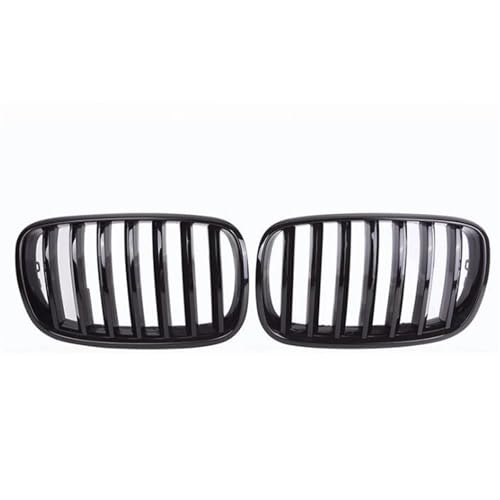 Rejilla delantera para BMW X5 E70 y X6 E71 (2007-2014) en acabado negro brillo estilo deportivo