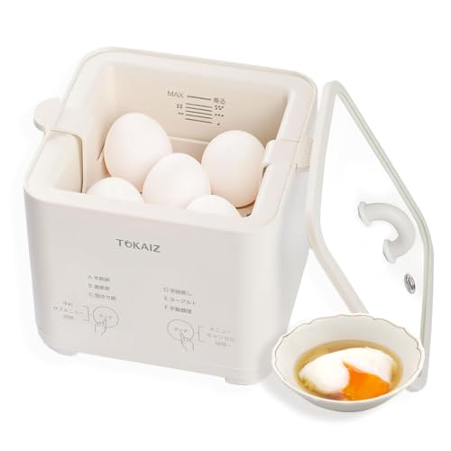 TOKAIZ 【全自動調理 卵料理失敗ゼロ！】ゆでたまごメーカー 温泉卵...