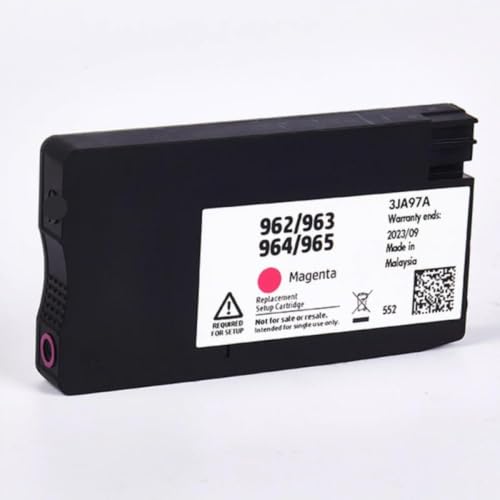 Cartucho de tinta compatible 963 de gran rendimiento para documentos OfficeJet 9012 y 9015 4