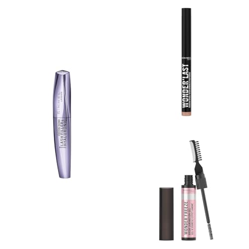 Set Rimmel 3 en 1 – Wonder Bond Lash Filler + Sombra Frosty Rose + Gel de Cejas Clear