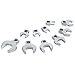CRAFTSMAN Crowfoot Wrench Set, Open End, SAE, 10 Piece (CMMT12052LZ)
