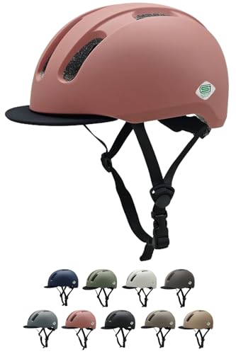 【SGマーク】SMRG 自転車 ヘルメット 大人用 SG規格 SR-UH (スモーキーレッド, M/L(55〜60p))