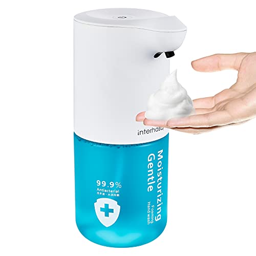 Automatic Soap Dispenser, interhasa! Foaming Soap Dispenser 300ml Touchless Sensor Foam Soap Dispenser for Bathroom Kitchen and Commercial