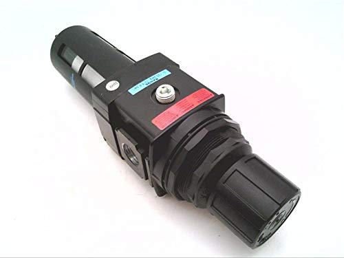 B28-04-FK00 0-125 PSIG, 1/2" Pipe Size, Manual Drain, Nitrile, NPT Thread, Plastic Bowl W/Guard, Pneumatic Filter/Regulator, Relieving, Series B28, Standard