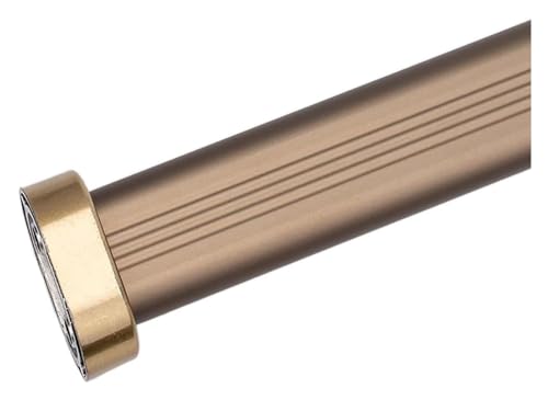 Barra de aluminio duradera para armario, tubo ajustable de 23 a 55 pulgadas, negro/marrón/dorado/plateado, perfecto para colgar ropa y colgar ropa