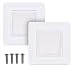 kwmobile 2x Placa de pared con cepillo - Cubierta oculta para tapar...