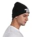 Renzund Protect Your Peace Fashion Hat Warm Winter Knit Skull Beanie Sleep Cap Black