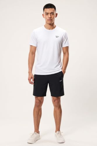 Image of Reebok Men's Polyester Blend Training Shorts - Durable Breathable Gym Shorts for Men | Sports Shorts for Men | Workout Fitness Shorts - Non-Restrictive with Pockets