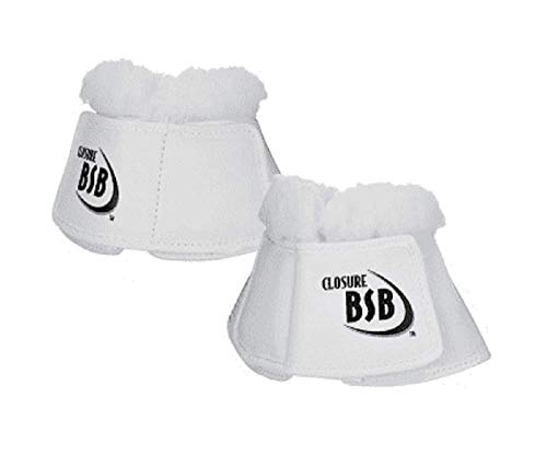 Dressage Sport Boots BSB Bell Sport Boot Glossy with Fleece, White, Large