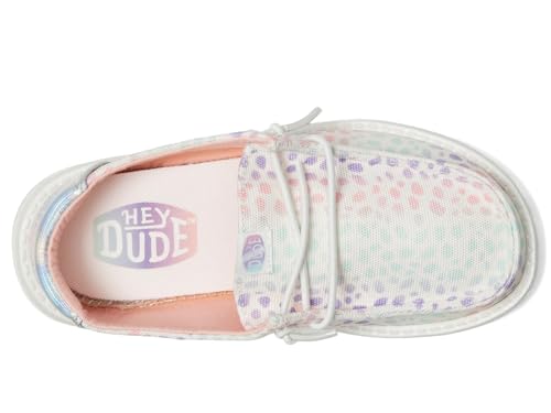 HEYDUDE Women's Wendy Iridescent Leo (Little Big Kid) Loafer2