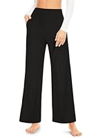 ACTINPUT Yogahose Damen Lang mit Taschen Jogginghose Damen Baggy Hohe Taille Sporthose Weites Bein Trainingshose Laufhosen (Schwarz,XL)