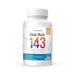Vital Multi 143 – Multivitamin & Multimineral Supplement with 20 Vitamins and 72 Minerals,143 Ingredients Total – 120 Tablets, 30 Day Supply