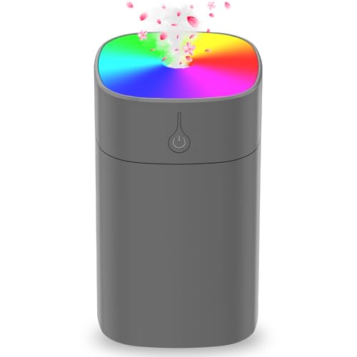 Portable Mini Humidifiers for Bedroom, 400ml Aroma Diffuser for Home Personal Desktop Plant...
