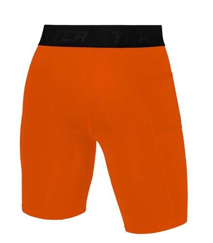 TCA Jungen SuperThermal Kompressions Unterwäsche Shorts - Orange, 12-14 Jahre