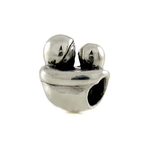 Mom-Baby 925 Solid Sterling Silver Charm, OHM is Compatible with Other european bracelets Cover