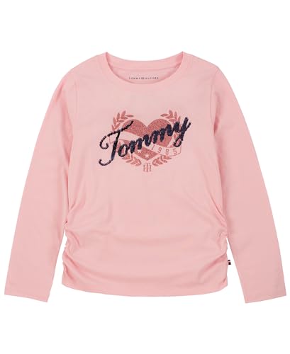 Image of Tommy Hilfiger Girls Long Sleeve Logo Graphic Crew Neck T-Shirt