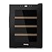 H.Koenig Cantina per vini 12 bottiglie AGE12, 31 L, professionale in acciaio inox, refrigerante, termoelettrica, regolabile da 8°C a 18°C, silenziosa, illuminazione interna, 3 ripiani, nero immagine