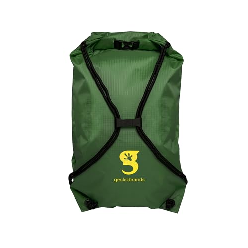 Image of geckobrands Embark 10L Drawstring Backpack - Waterproof, Lightweight Dry Bag for Beach, Hiking, and Light Water Activities