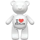 United1871 Berlin Souvenir I Love Berlin Bär Magnet für Kühlschrank und Metallflächen, Andenken und Berlin Geschenk, Deutschland Deko