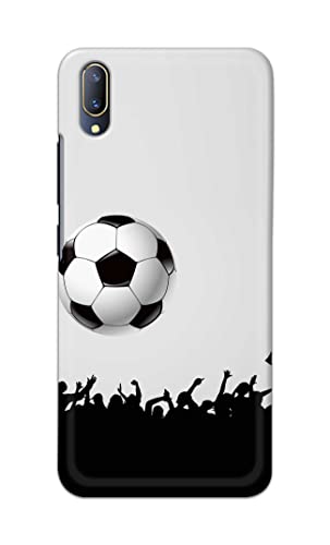 Image of Printed Hard Back Cover Case for Vivo V11 Pro Back Cover (Football Icon) -702